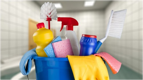 A clean and organised office environment maintained by local cleaners