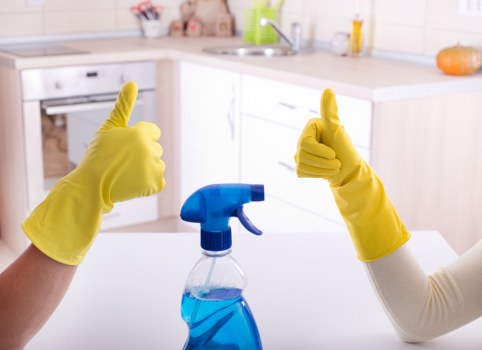 Professional office cleaning team working in a Twickenham workspace